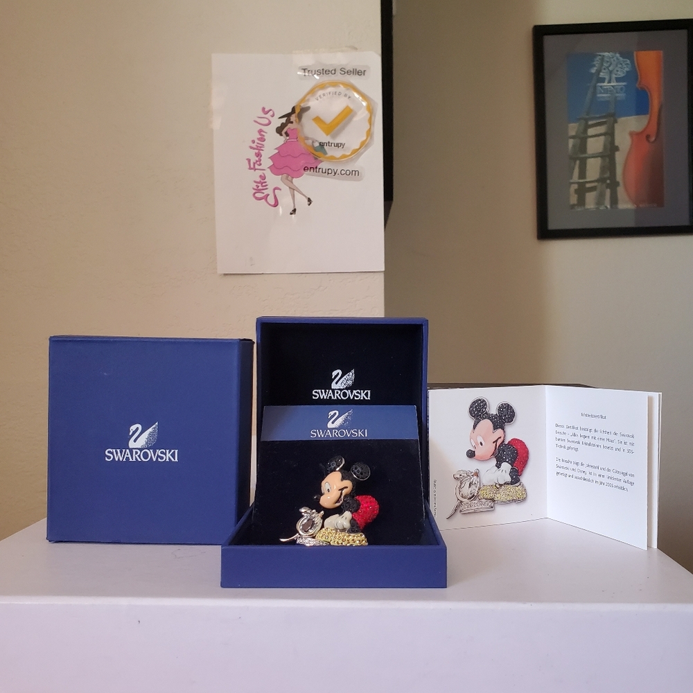 Swarovski It S All Started With A Miskey Mouse Br… - image 1
